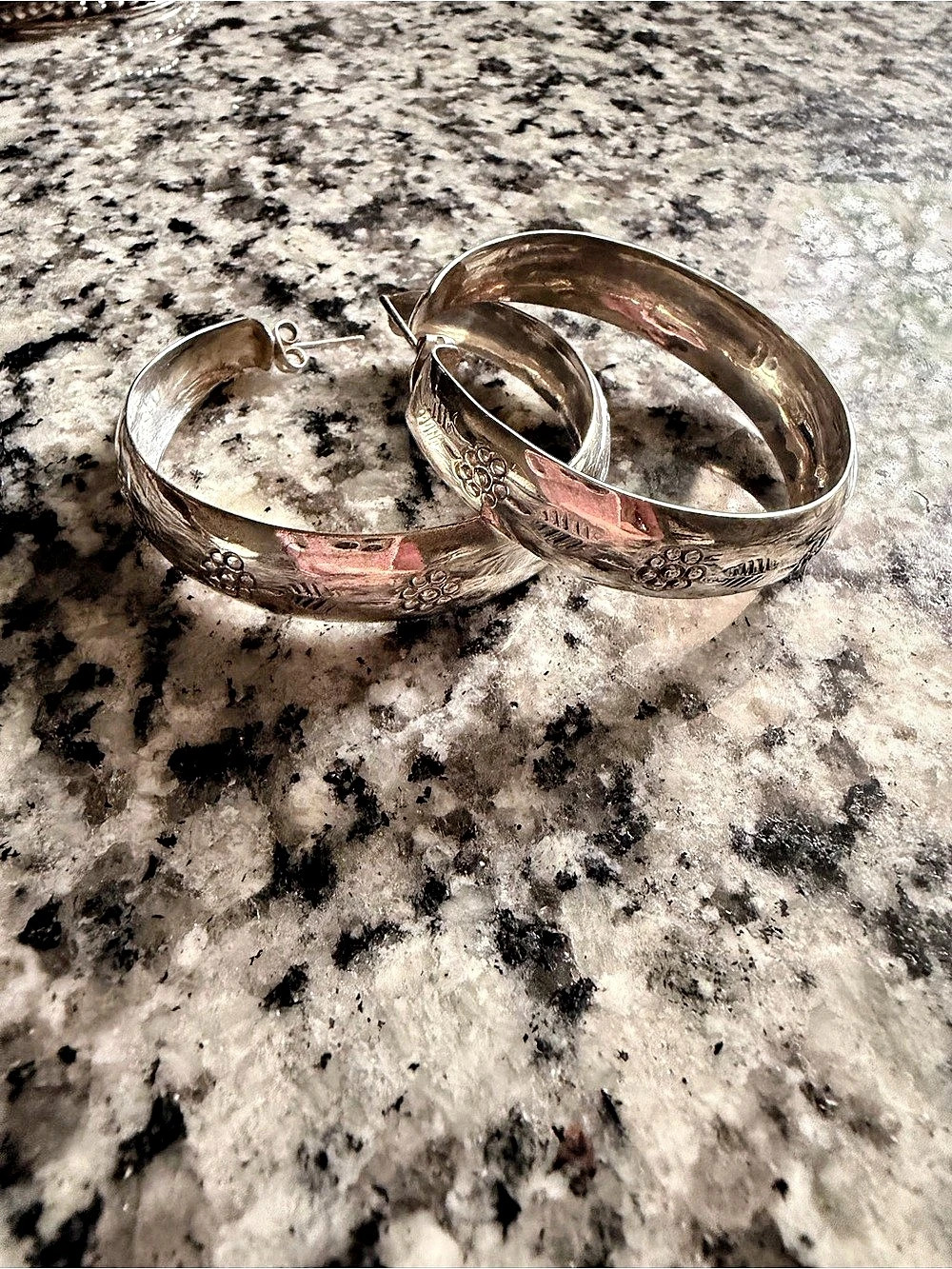 Boho Sol Sterling Silver Hoop Earrings